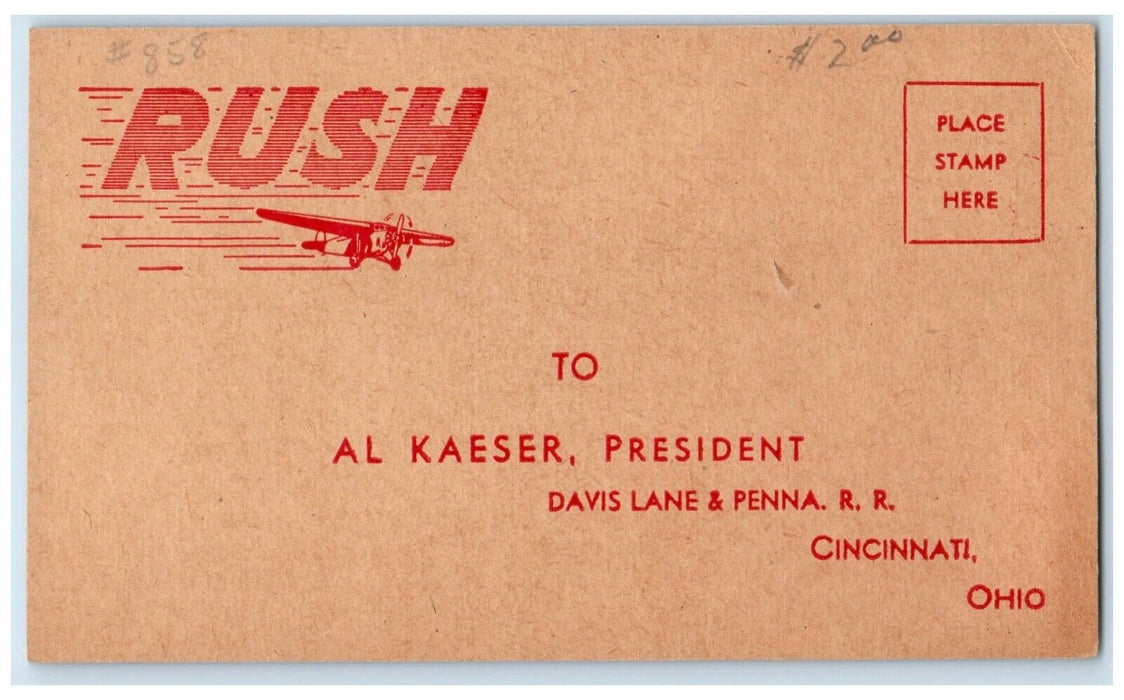 Kaese Blair Book Business Neccessities Cincinnati Ohio OH Advertising Postcard