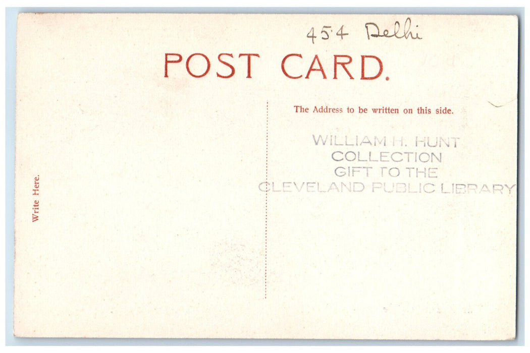 c1940's View of The Kashmirf Gate Delhi India Unposted Vintage Postcard