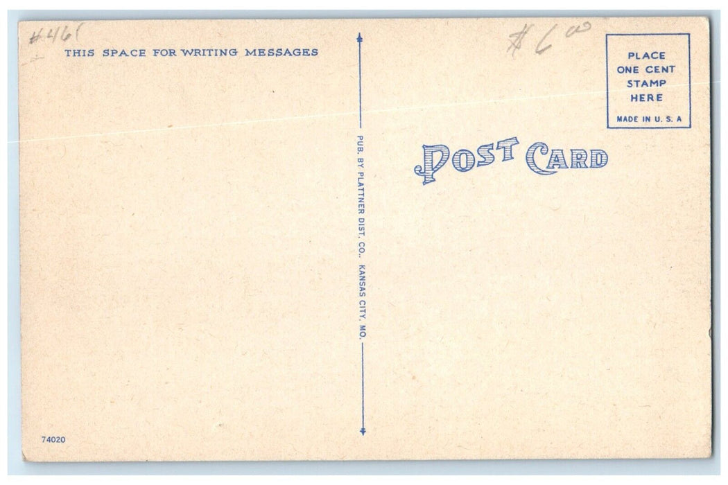 c1940 McFarland Trade School Classic Cars Coffeyville Kansas KS Vintage Postcard
