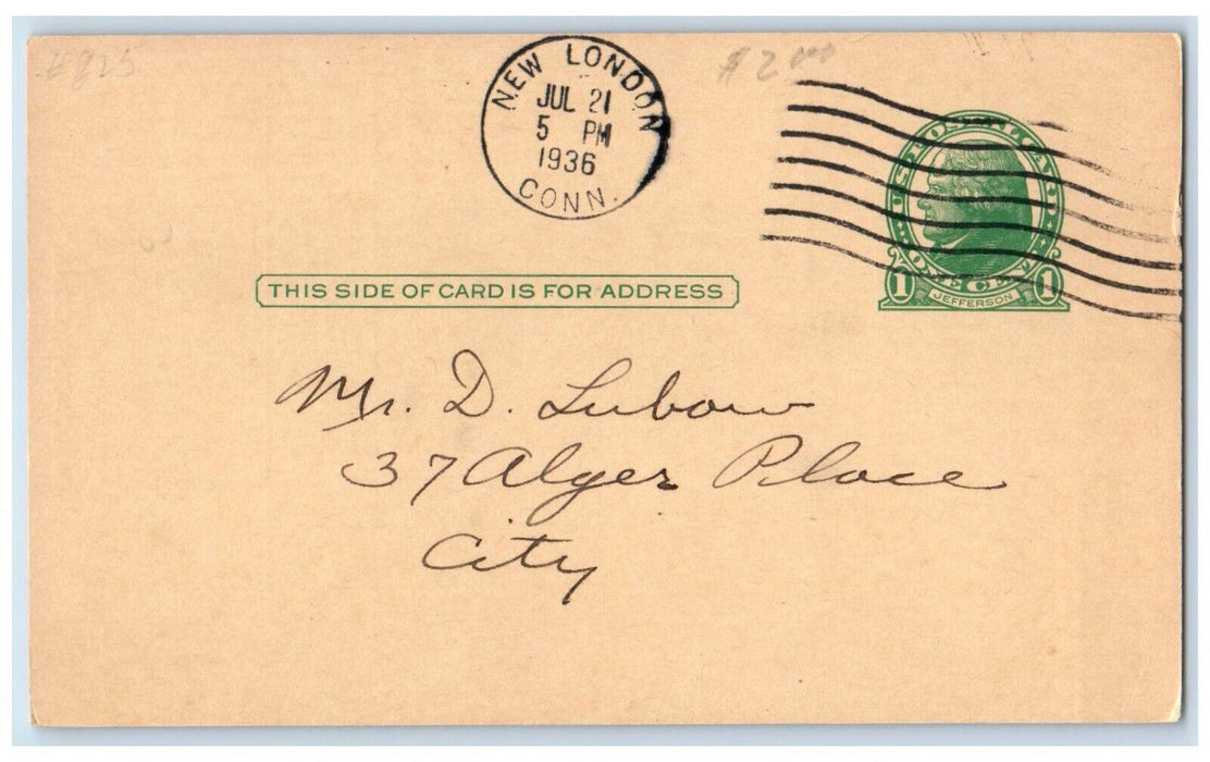 Ivora Miniatures Photograph Studio Genung's New London CT Advertising Postcard