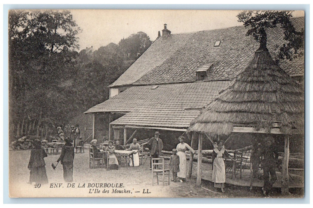 1919 Env. De La Bourboule L'Ill des Mouches Auvergne-Rhône-Alpes France Postcard