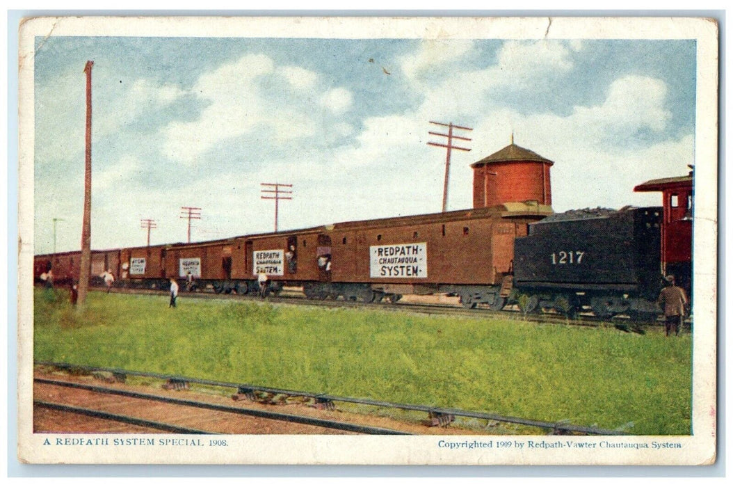 1909 A Redpath Chautauqua System Special Cedar Rapids Iowa IA Antique Postcard