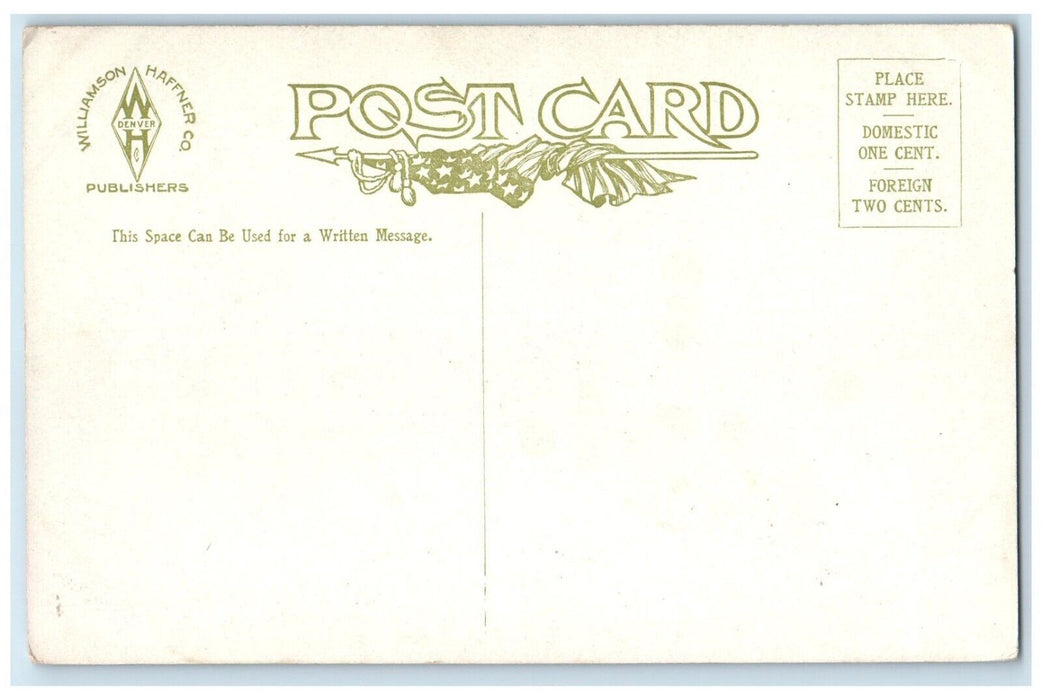 c1910 Exterior View West Side High School Denver Colorado CO Unposted Postcard