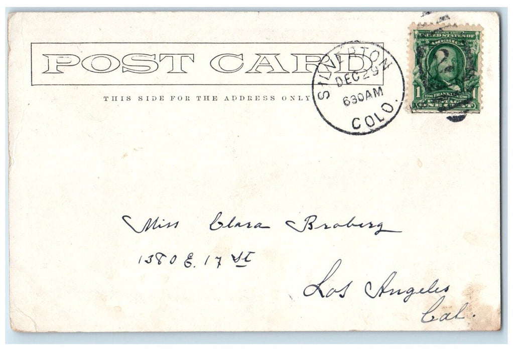 1906 Scenic View Half Way House Pikes Peak Railway Colorado CO Posted Postcard