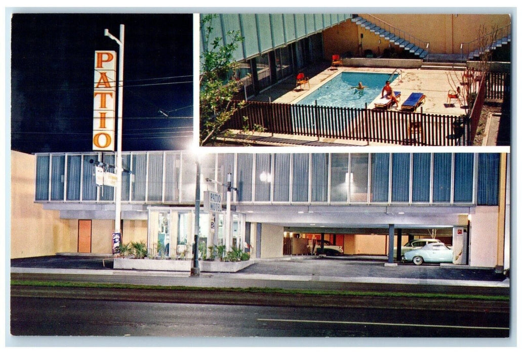 c1960 Patio Motel Tulane Avenue Congress Hotel New Orleans Louisiana LA Postcard