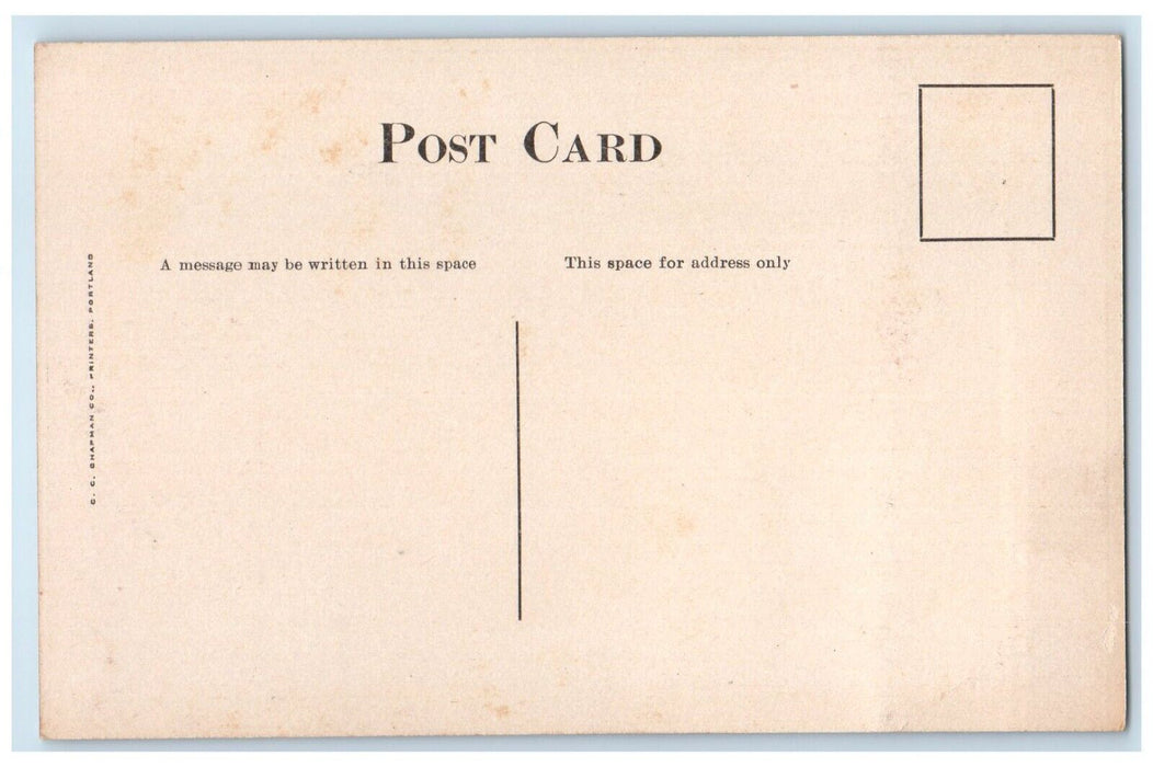 c1910's Offices Chicago Milwaukee & Puget Sound Railway Portland OR Postcard
