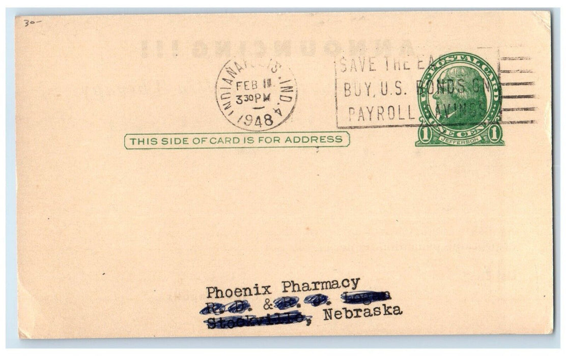 1948 Duracillin In Oil Ely Lilly Company Indianapolis IN Advertising Postcard