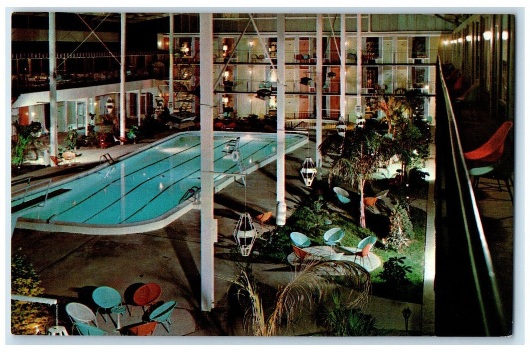 c1960 Continental Inn New Circle Rd Swimming Pool Lexington Kentucky KY Postcard