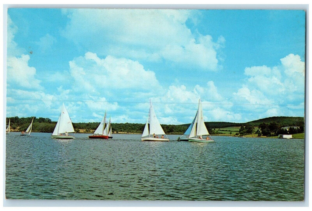 c1960 Sailors Delight Deep Creek Lake Garrett County Oakland Maryland Postcard