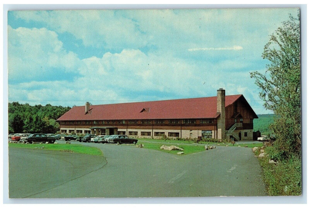 c1960 Blackwater Lodge Blackwater Falls State Park Davis West Virginia Postcard