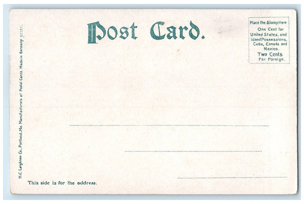 c1905 Steamer Exterior Building Dock Port Pier Weirs New Hampshire NH Postcard