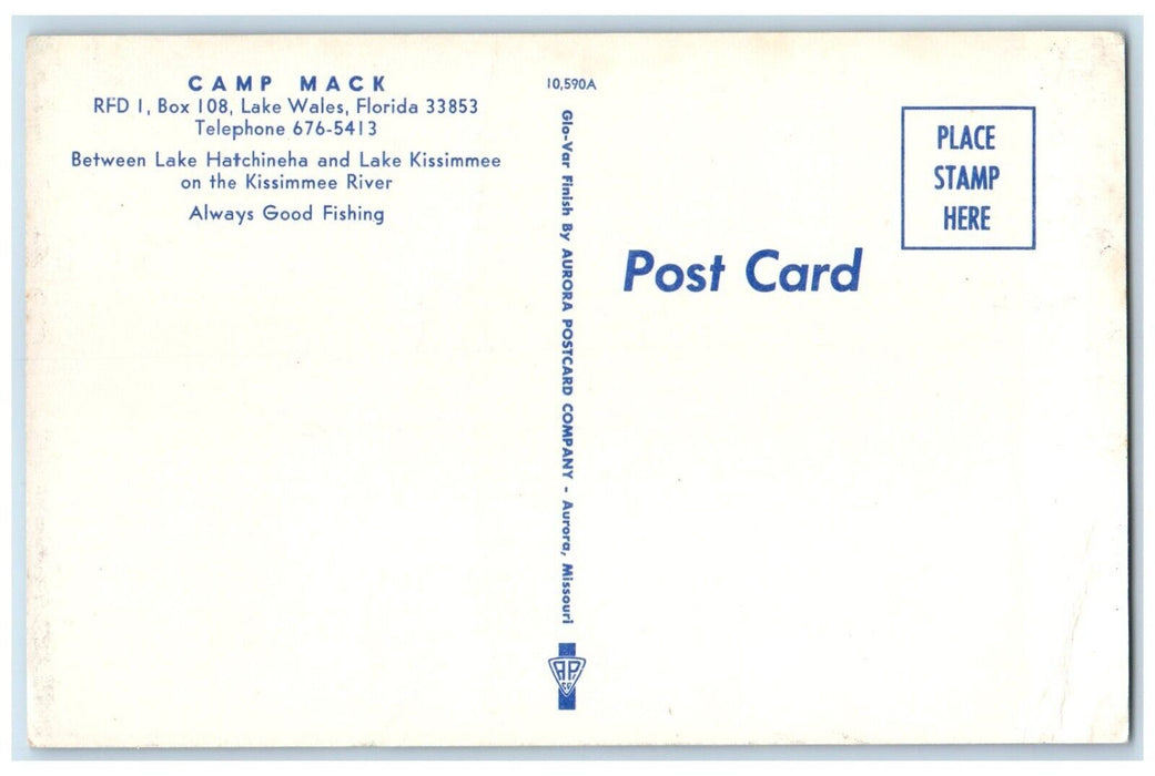 c1960 Camp Mack Hatchineha Kissimmee River Lake Wales Florida Multiview Postcard