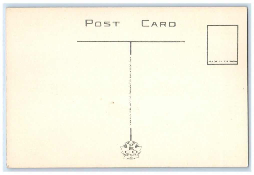c1950's D and C Steamer Passing Amherstburg Ontario Canada Vintage Postcard