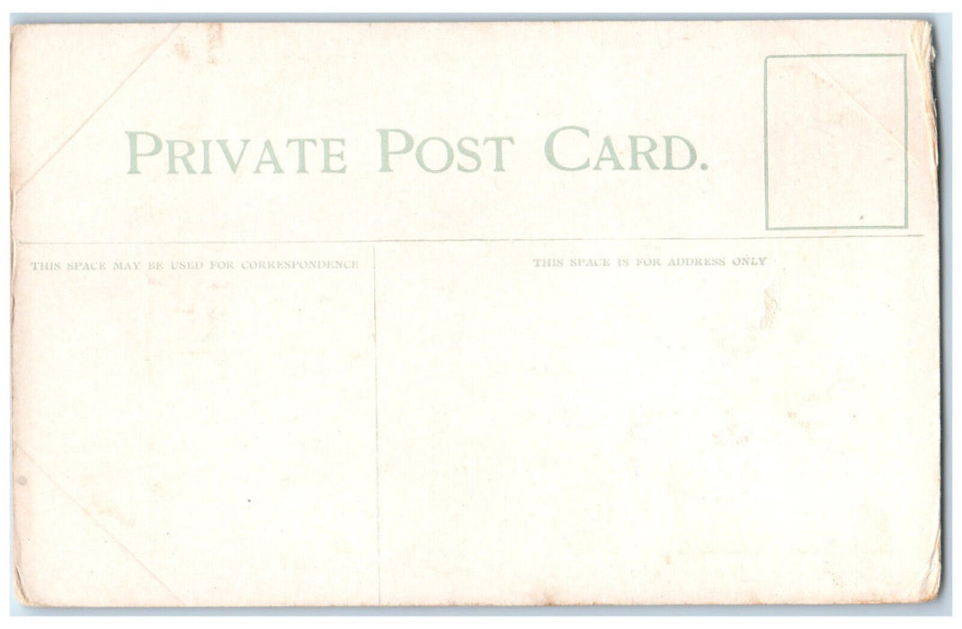 c1920's Inside The Branding Corral Ranching in Canada Antique Unposted Postcard