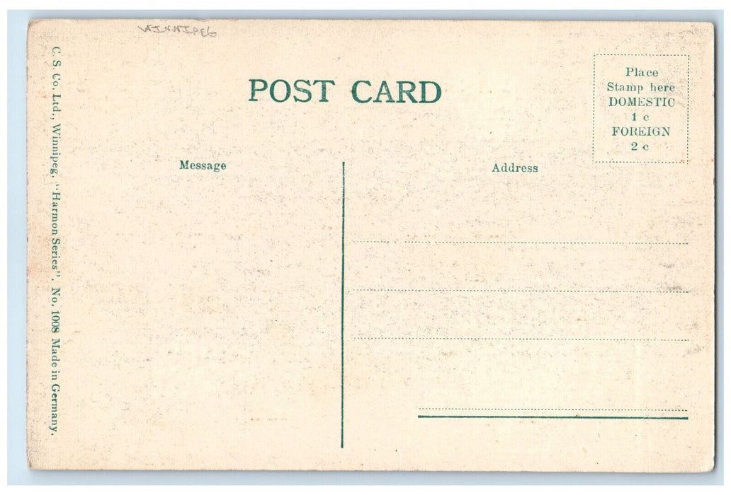 c1940's Bathing-Hot Sulphur Springs Winnipeg Canada Vintage Unposted Postcard