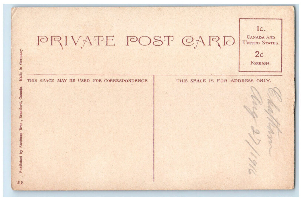 1916 View of King Street Chatham Ontario Canada Unposted Antique Postcard