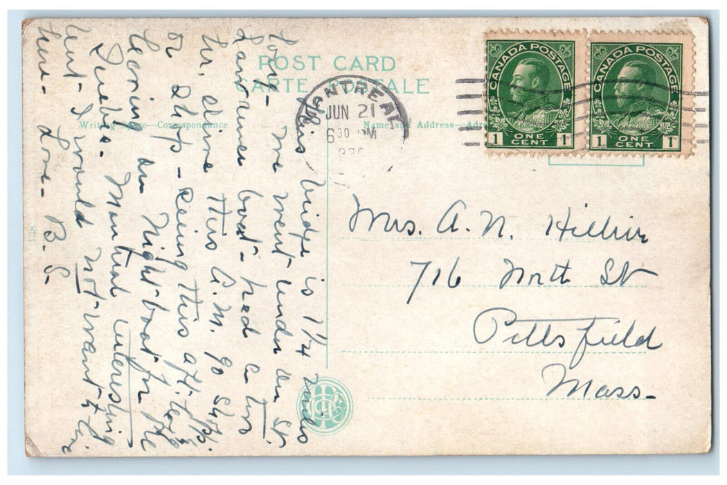 c1910 Montreal Le Pont Victoria (Victoria Bridge) Montreal Canada Postcard