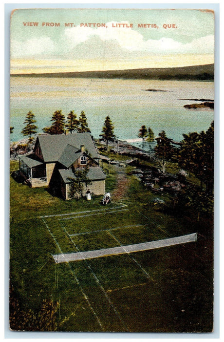 c1910 View from Mt. Patton Little Metis Quebec Canada Antique Posted Postcard