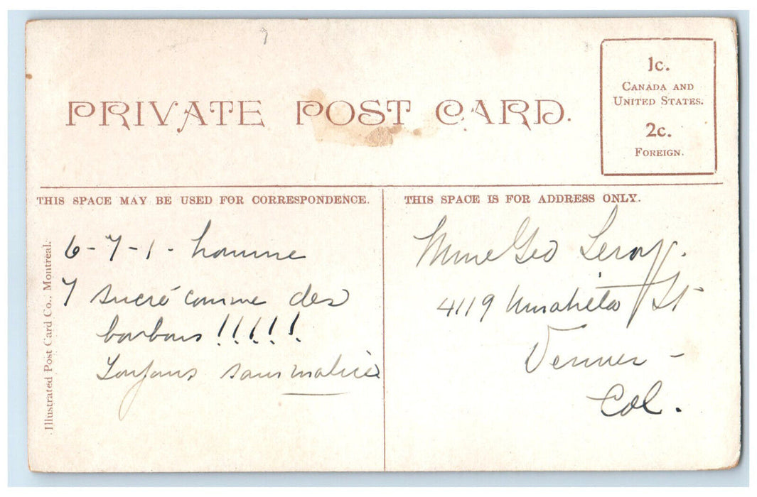 c1910 View from Mt. Patton Little Metis Quebec Canada Antique Posted Postcard