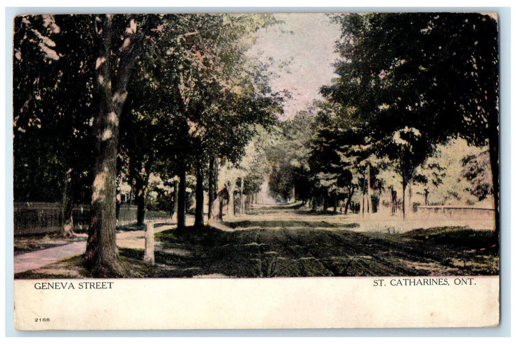 c1910 Geneva Street St. Catharines Ontario Canada Antique Posted Postcard