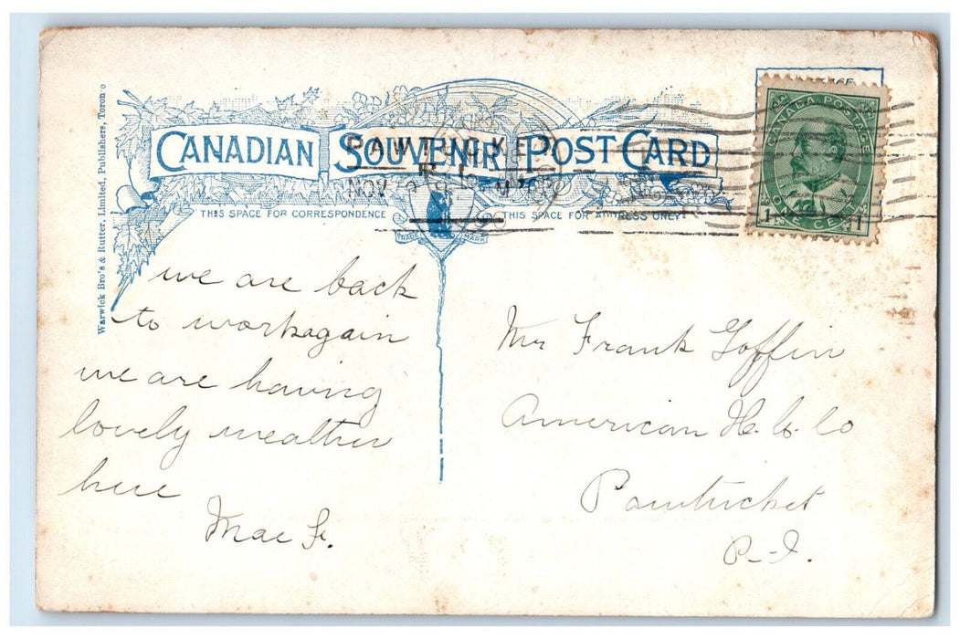 c1910 Geneva Street St. Catharines Ontario Canada Antique Posted Postcard