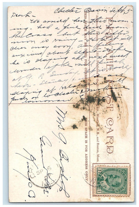 1907 River View The Point Mulgrave Nova Scotia Canada Antique Posted Postcard