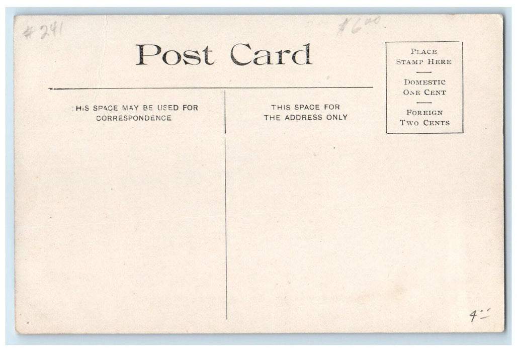 c1910 High School Building Exterior Building Field Las Animas Colorado Postcard