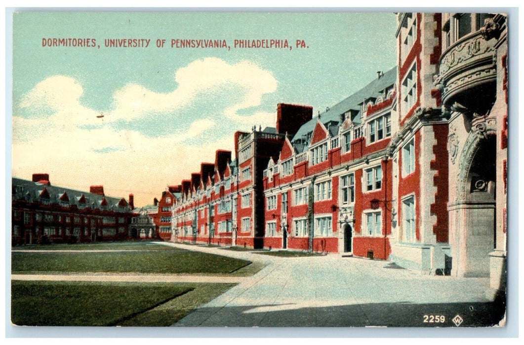c1910's Dormitories University Of Pennsylvania Philadelphia PA Antique Postcard