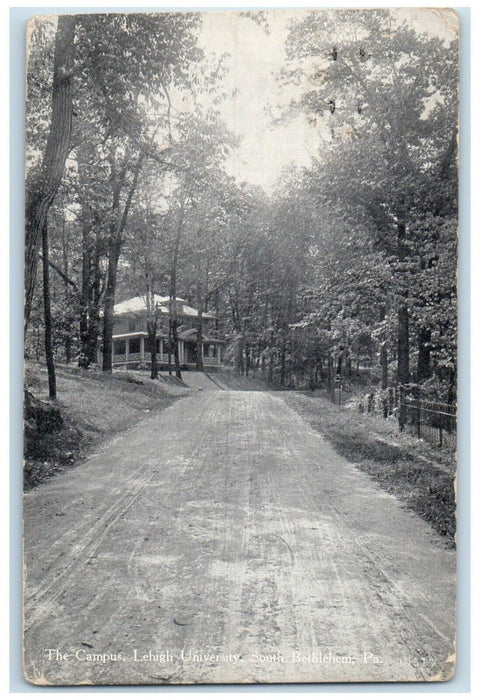 1914 Scenic View Campus Lehigh University South Bethlehem Pennsylvania Postcard