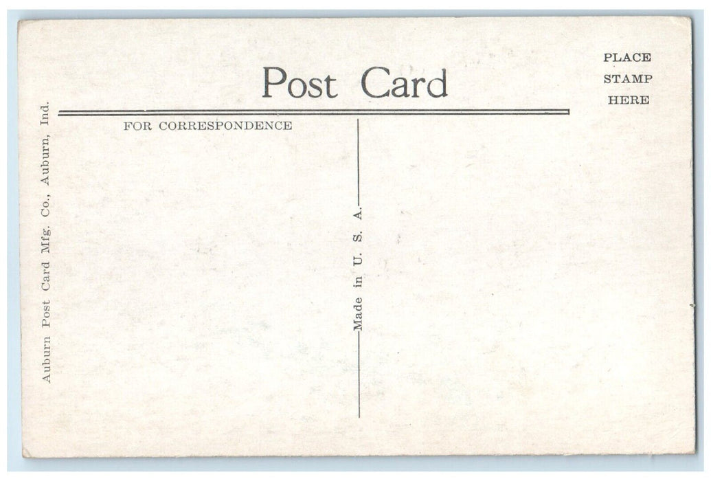 c1930's Harding High School Building Woodland Pennsylvania PA Vintage Postcard
