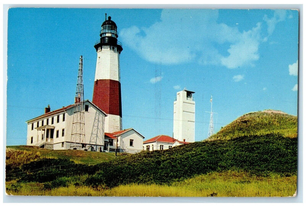 1960 Exterior Montauk Point Lighthouse Building Long Island New York NY Postcard