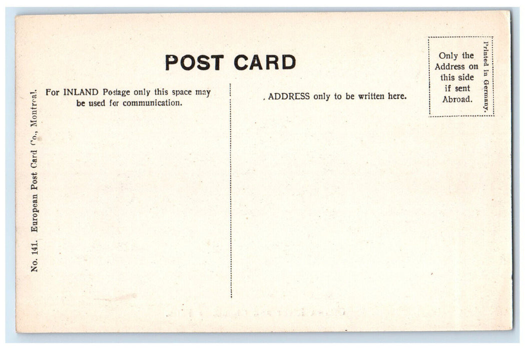 c1910 Ottawa River and Chaudiere Falls Canada Unposted Antique Postcard