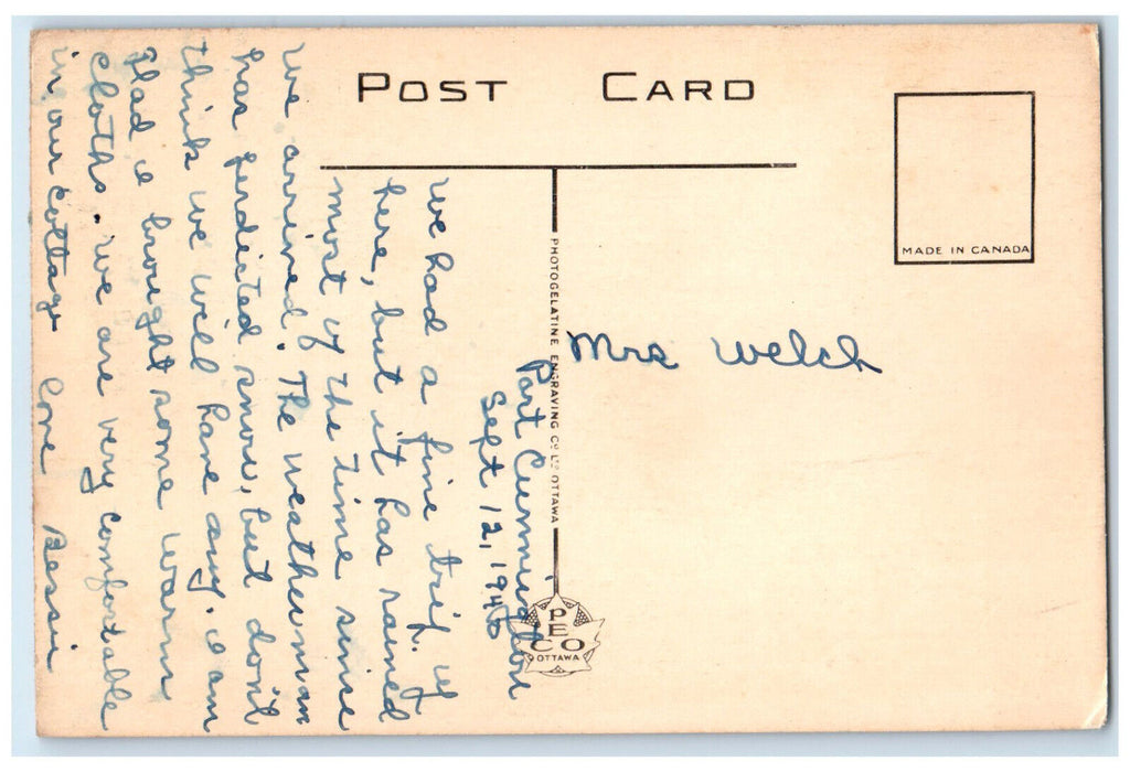 1940 The Bigwinn Inn Bigwin Inn Island Lake of Bays Ontario Canada Postcard