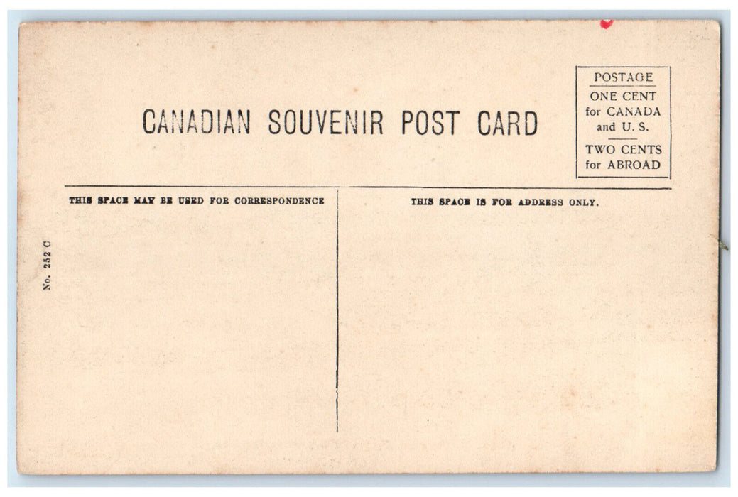 c1910 Where Wolfe Died Plains of Abraham Quebec Canada Unposted Antique Postcard