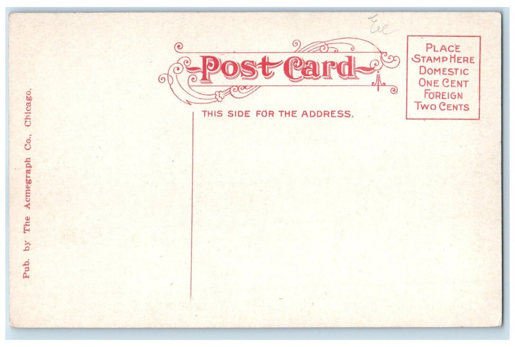 c1910's St. James Cathedral Rockford Illinois IL Unposted Antique Postcard
