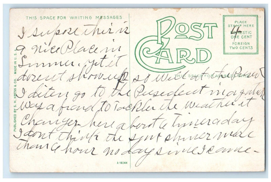 c1910's Horse Shoe Bend By Moonlight Tennessee River Knoxville TN Postcard