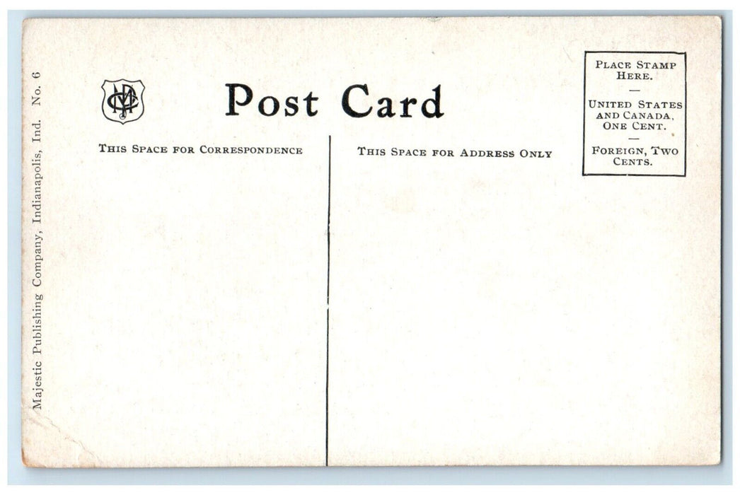 1910 Benjamin Harrison Monument University Park Indianapolis Indiana IN Postcard