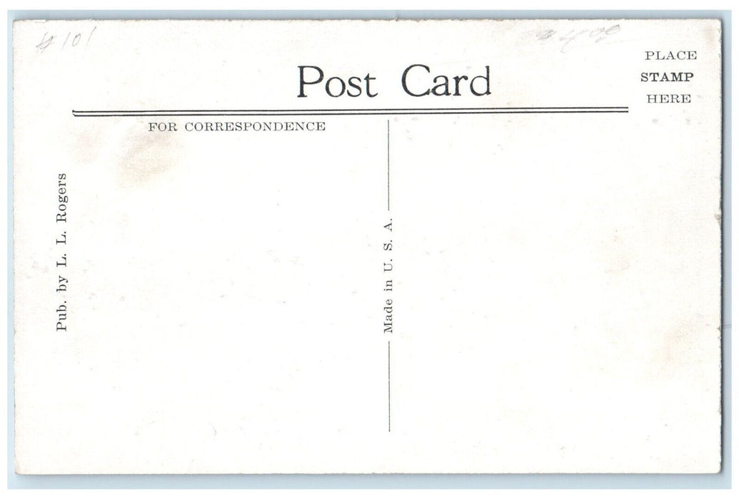 1940 Bathing Swimming Pool Broken Bow Nebraska Vintage Unposted Antique Postcard