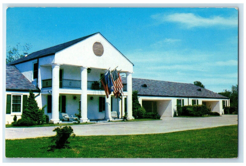 Bellemont Motor Hotel And Restaurant Flags Natchez Mississippi MS Postcard