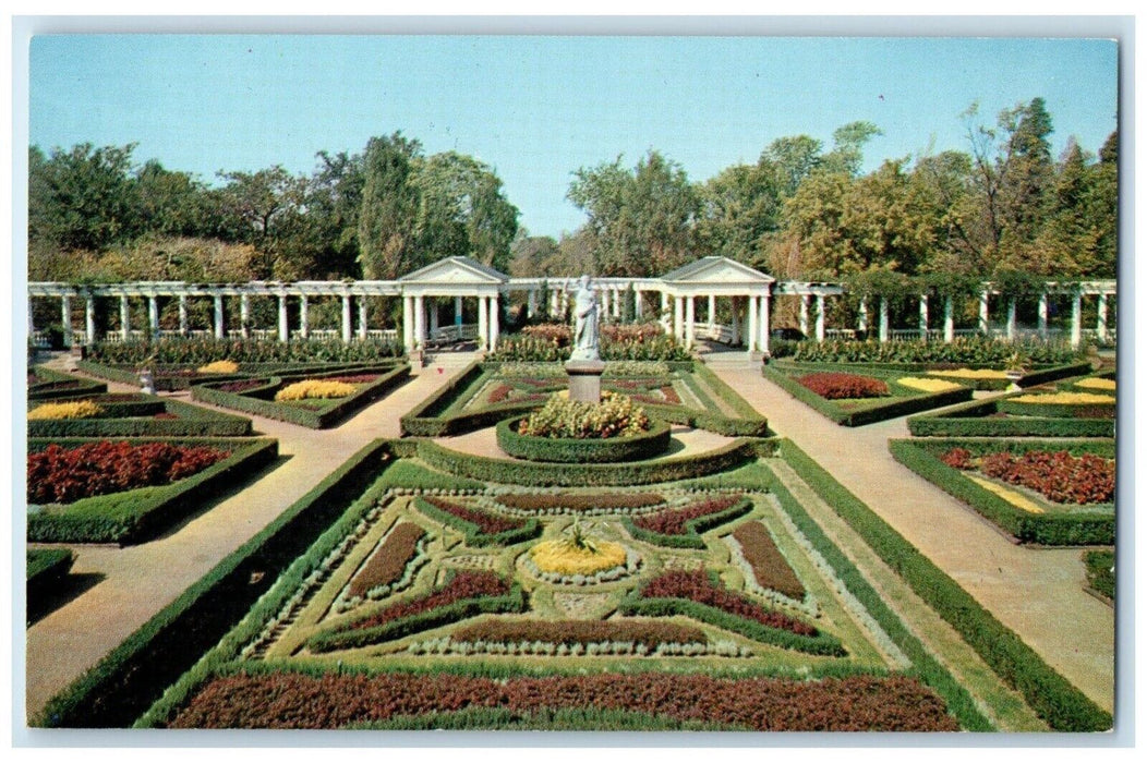 c1960 Birds Eye View Botanical Garden Shaw Garden St Louis Missouri MO Postcard