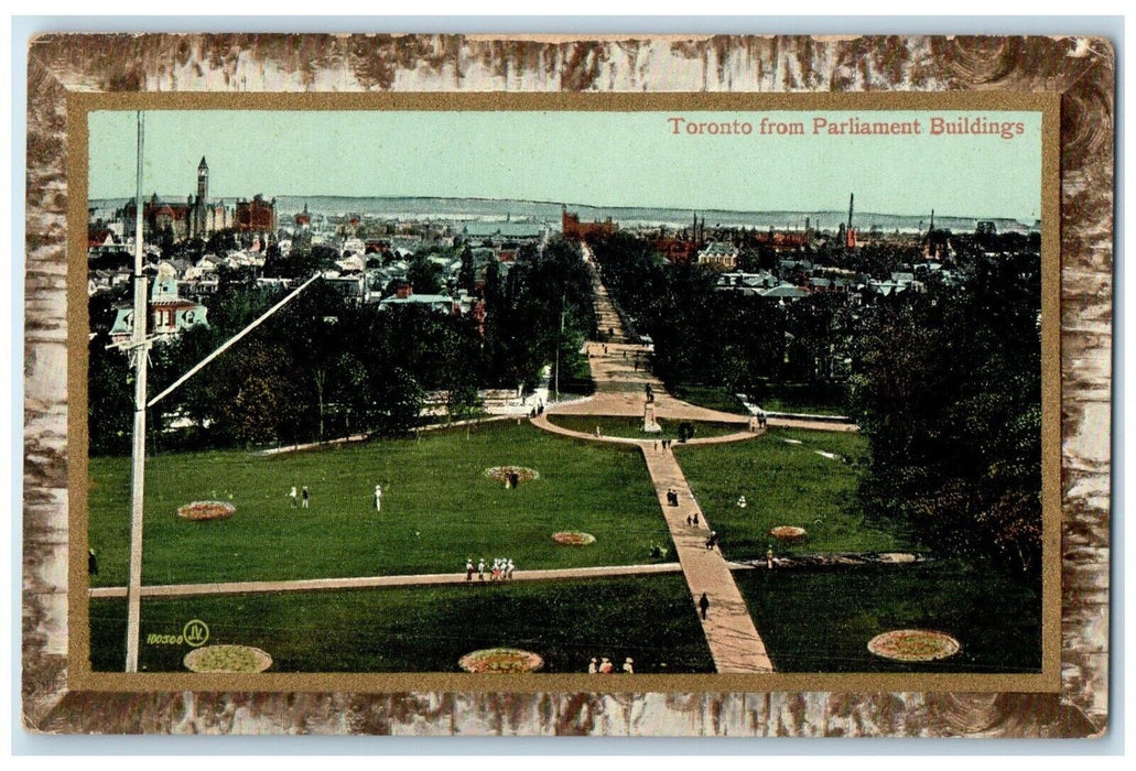 c1910 Toronto from Parliament Buildings Ontario Canada Unposted Postcard