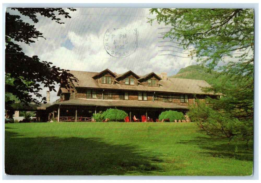 1958 High Hampton Inn Country Club Exterior Cashiers North Carolina NC Postcard