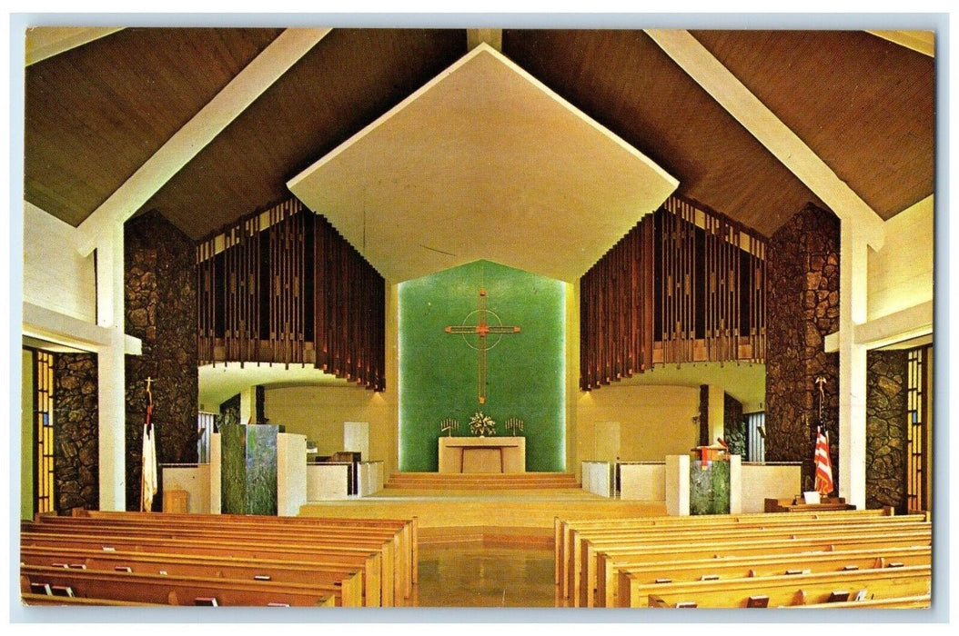 c1960's First Presbyterian Church Interior View Honolulu Hawaii HI Postcard