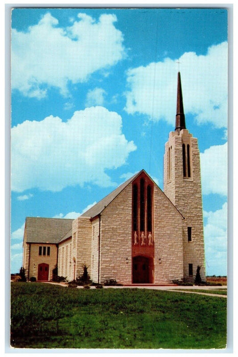 c1950's View Of Chapel At Texas Lutheran College Seguin Texas TX Postcard