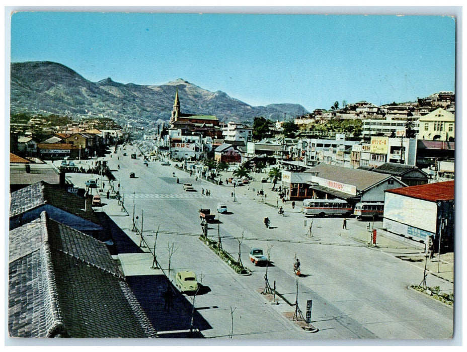 c1960's Sasebo Station Adjacent Nagasaki Prefecture Japan Vintage Postcard