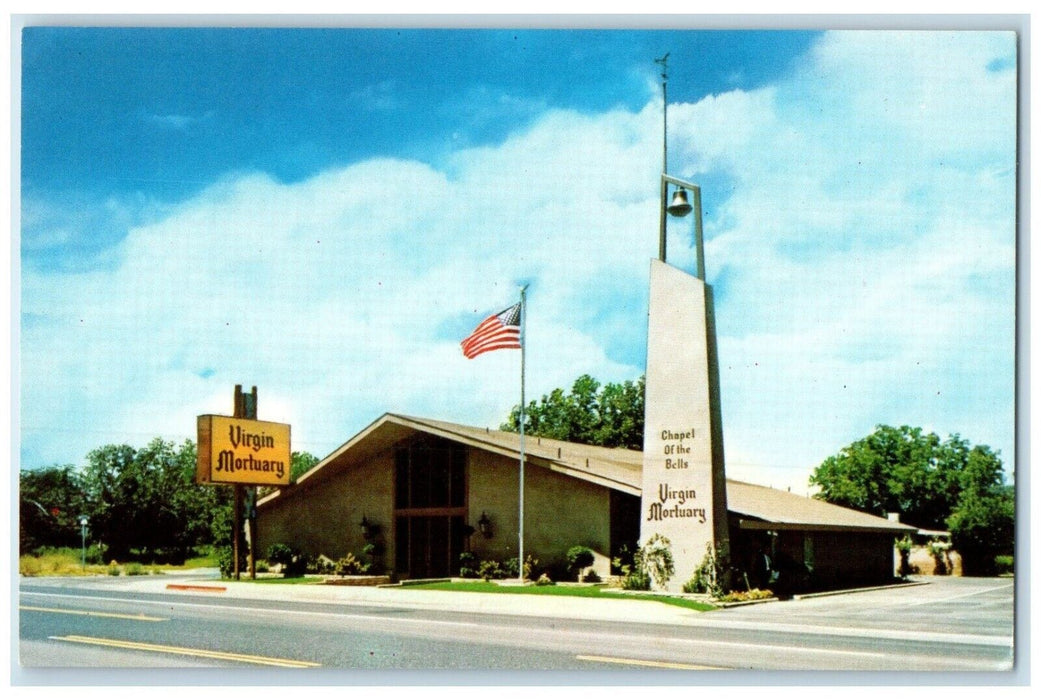 Virgin Mortuary Chapel Of The Bells San Jacinto Hemet California CA Postcard