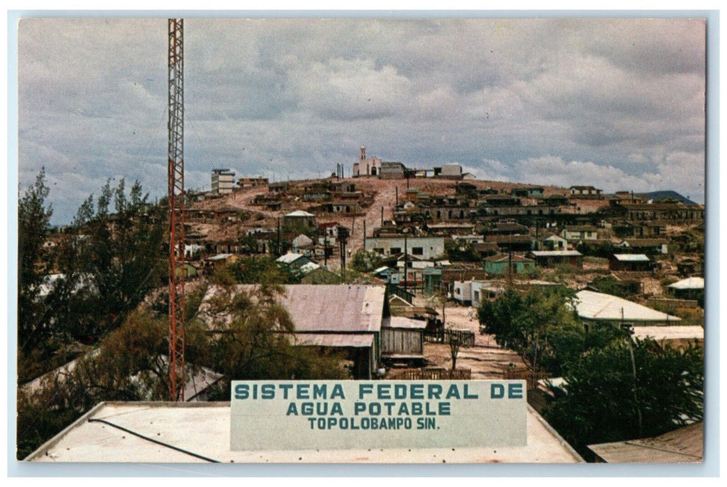 c1950's Federal Drinking Water System Topolobampo Sinaloa Mexico Postcard