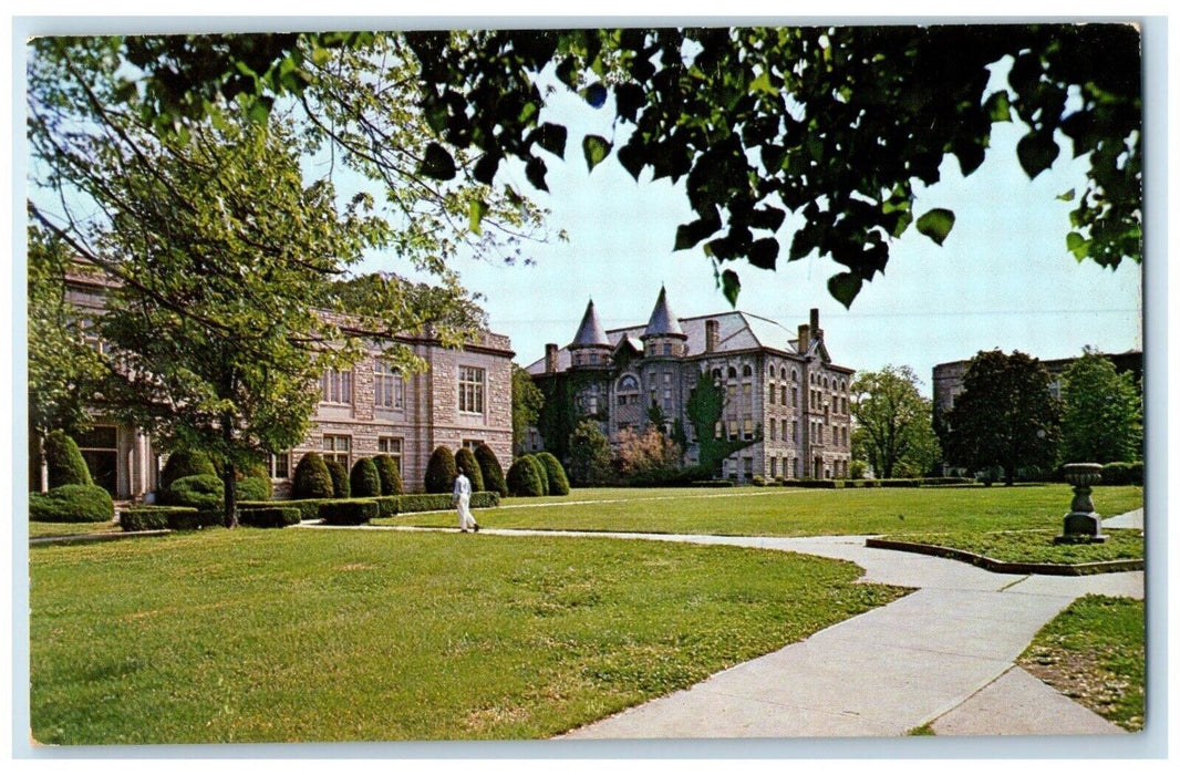 c1960 Exterior View Central Missouri State College Warrensburg Missouri Postcard