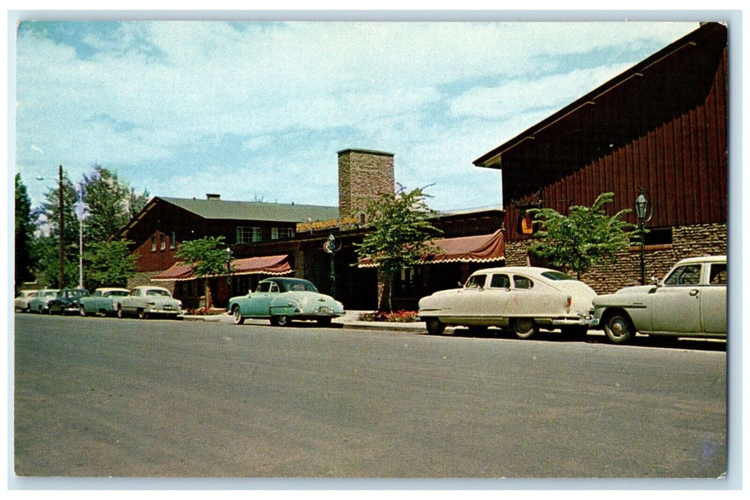 c1960 Dude Rancher Lodge Downtown Motor Lodge Exterior Billings Montana Postcard
