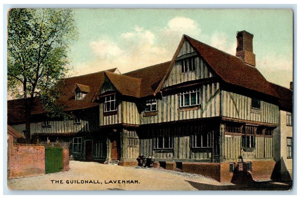 c1905 The Guildhall Lavenham England United Kingdom Unposted Antique Postcard